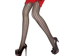 Patterned Fishnet Tights Women Floral Rose Vine Stripe Lace Hosiery UK 8-16 | Multi pattern tights, Black pattern to waist, One size, Reinforced toe, Stretch fit, Floral, Rose, Vine tights