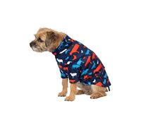 Patterned Fleece Dog Jumper Puppy Jacket Winter Coat XS, S, M, L, XL Pet Clothes 3 Colours (Farmyard, Small)
