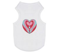 'Patterned Heart Within A Heart' Pet Dog/Cat T-Shirt (PT00105968)