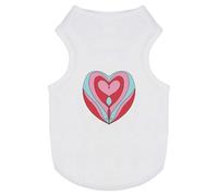'Patterned Heart Within A Heart' Pet Dog/Cat T-Shirt (PT00105969)