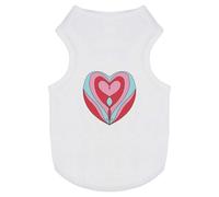 'Patterned Heart Within A Heart' Pet Dog/Cat T-Shirt (PT00105970)
