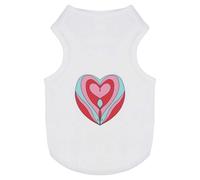 'Patterned Heart Within A Heart' Pet Dog/Cat T-Shirt (PT00105971)