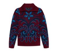 Patterned Jumper with a collar - female - Etro - Round-neck Knitwear - Red - M - Knitwear M