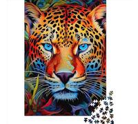 Patterned Leopard 1000 Pieces Paper Puzzles for Adults Jigsaw Puzzles Educational Game Challenge Toy 1000pcs (38x26cm)