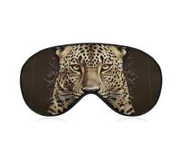 Patterned Leopard Head Eye Mask for Women & Men, Breathable & Adjustable Eye Cover, Ultra Soft Sleep Mask, Lightweight Travel Blindfold for Airplane, Nap, Night Sleeping