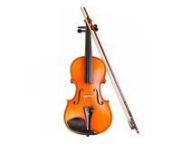 Patterned Matte Brown Hand-painted Solid Wood Violin Hanging Wood Ribs Annual Rings Available For Students And Adults (Color : 1/8)