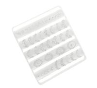 Patterned Silicone Sculpting Template for Creative Nails Designs and Accessories Craft Embossed Silicone Nails Art Flexible Craft Tool for Resin Jewelry Phone Case Decoration