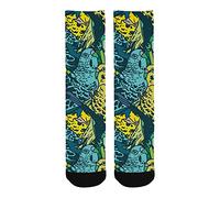 Patterned Socks 40cm Budgie Birds Budgerigar Crew Socks Cool Crazy Work Socks Thick Winter Socks For Aldult, Womens, Great Gift
