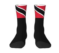 Patterned Socks 40cm Trinidad And Tobago Flag Golf Socks Unique Crew Socks Premium Mens Socks For Mens, Womens, Teenager