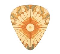 Patterned sunflowers Printed guitar picks - three thicknesses: thin, medium and thick, suitable for electric guitar, bass and ukulele.