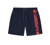 Superdry Sport Graphic 17 Inch navy blue red swimsuit - S
