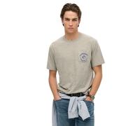 Patterned T-shirt Superdry Merchant Store Gris M