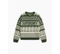 Patterned women's jumper Superdry Vert XL