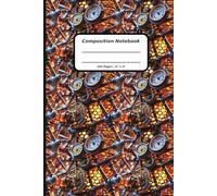Patterns Composition Notebooks, 160 Pages, 6" x 9" , Ruled Paper, A Clockwork Beehive Pattern Covers (Pattern Designs, 160 Pages, 6" x 9")