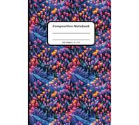 Patterns Composition Notebooks, 160 Pages, 6" x 9" , Ruled Paper, Ethereal Garden Illuminated by the glow of a full Moon, with rows of Tulips Pattern Covers (Pattern Designs, 160 Pages, 6" x 9")