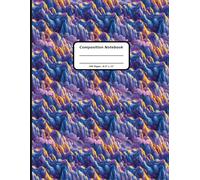 Patterns Composition Notebooks, 200 Pages, 8.5" x 11" , Ruled Paper, A Wildflower Glaciers Pattern Covers (Pattern Designs, 200 Pages, 8.5" x 11")