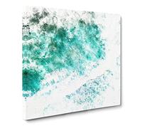 Patterns of the Ocean in Brazil Watercolour Canvas Print | Gallery Wrapped 30mm Frame Wall Art | 20x20 inches | Ready to Hang | Coastal Seascape Picture | Living Room Bedroom Lounge Office