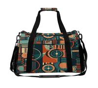 Patterns with Different Shapes Weekender Bag for Women Men Overnight Travel Duffel Bag Large Sport Gym Bag Personalized Lightweight Hospital Bag Carry On Tote Bag for Travel Essentials