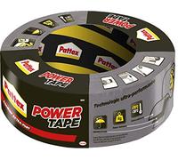 Pattex 1669220 Power Tape gris, Ruban bricolage, réparation toilé surpuissant, adhésif étanche, Rouleau de 30m, Grey, DIY, Heavy Duty Canvas Repair, Waterproof Adhesive, 30 m Roll