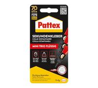 Pattex 1866689 Superglue "Mini Trio", Black/Red, 1 g