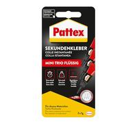 Pattex 1866689 Superglue "Mini Trio", Black/Red, 1 g