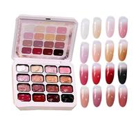 Patting Gel - 16-Color Manicure Supplies | Gradient Patting Nail Gel | 32ml Net Content High Saturation No-Wipe 4 In 1 For Beginners Professionals Women Girls Ladies Wives Mothers Brides