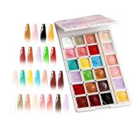 Patting Gel - 24 Colours UV-LED Curing, Highly Pigmented and Durable, Gradient Paint Gel, for Home, Salon, Workshop, DIY Enthusiasts, Technicians, Beginners, Women, Girls and for Practice