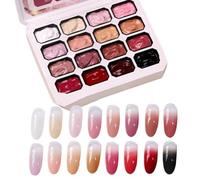 Patting Gel, Nail- Art Gel Poli Sh, 16 Color Manicure Set,