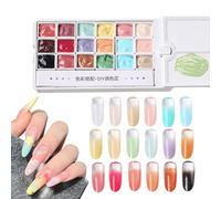 Patting Gels - 18 Colors Gradient Art Paint, Static Structural Viscous-Pigment-, Anatomical Unguicular-Interface | Nail Painting Gel for Women, Girls, Professionals, Home, Salon