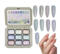 Patting Gels for Nails - Nine-Grid Sponge Pat Paint Nail Gel - Solid Polish Glue Manicure Supply for Styling Professional Daily Holiday Enthusiasts Wedding Travel Salon Home