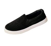 Patty giurleo - Lucky H Womens Hollow Canvas Breathable Flat Run Shoes Summer Beach Sneaker Slip-On Casual Single Shoes Low,Ladies Canvas Flat Running Shoes Summer Beach Shoes Hollow Casual Single Shoes Driving Shoes