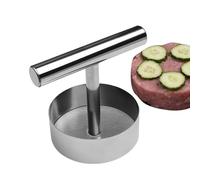 Patty Press - Smasher Patty Maker Stainless Steel Nonstick Kitchen Tool | Steak Bacon Sausage Handheld Press - Manual Meat Burger Mold Easy Cooking BBQ Grill Patties Maker