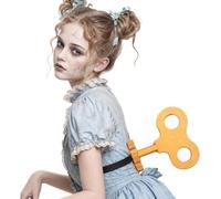 Pattyeer Rotatable Wind Up Key Costume Retro Steampunk Accessory for Halloween Christmas Theme Party