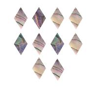 Paua Abalone Shell Diamond Inlays Guitar Mandolin Banjo Maker 8x13x2mm (Pack of 10)