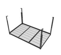 PAUANI Overhead Garage Shelving Storage Rack, Hanging Garage Shelving, Adjustable Ceiling Mounted Storage Racks, Hanging Garage Storage, Garage Wall Hanging, 150kg Weight Capacity, 115×70cm