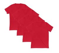 PAUL & ADAMS V Neck and Crew Neck - Regular Mens Summer T-Shirt (100% Cotton) (UK, Alpha, M, Regular, V Neck - Coral)