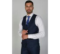 Paul Andrew Arthur - Men's Birdseye Navy Waistcoat - 48