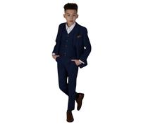 Paul Andrew Boy's Mayfair 3 Piece Wedding Suit in Blue | Size: 14 Years Paul Andrew Blue 14 Years