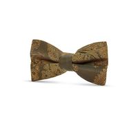 Paul Andrew Boys Paisley Floral Satin Bow Tie - Bronze