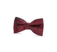 Paul Andrew Boys Paisley Floral Satin Bow Tie - Red