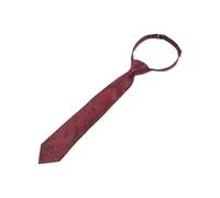 Paul Andrew Boys Paisley Necktie Floral Satin Tie - Red
