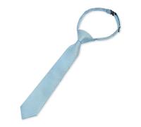 Paul Andrew Boys Textured Necktie Satin Silk Tie - Sky Blue