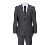 Paul Andrew Charles - Men's 3 Piece Charcoal Dark Grey Suit Classic Wedding Party - 14 Years