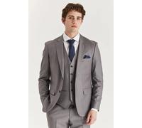 Paul Andrew Edward - Men's Grey 3 Piece Stitch Lapel Classic Suit - 36" Jacket 30" Trousers