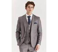 Paul Andrew Edward - Men's Grey 3 Piece Stitch Lapel Classic Suit - 40" Jacket 34" Trousers