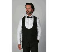 Paul Andrew Ford - Men's Black Double Breasted Waistcoat - 46