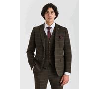 Paul Andrew Harris - Men's Green 3 Piece Wool Blend Tweed Suit - 38" Jacket 32" Trousers