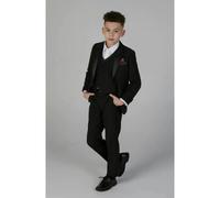 Paul Andrew Harry - Boy's 3 Piece Black Tuxedo Suit - 12 Years