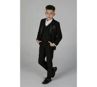 Paul Andrew Harry - Boy's 3 Piece Black Tuxedo Suit - 5 Years