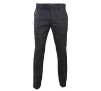 Paul Andrew Harvey - Men's Charcoal Check Trousers - 44W 32L